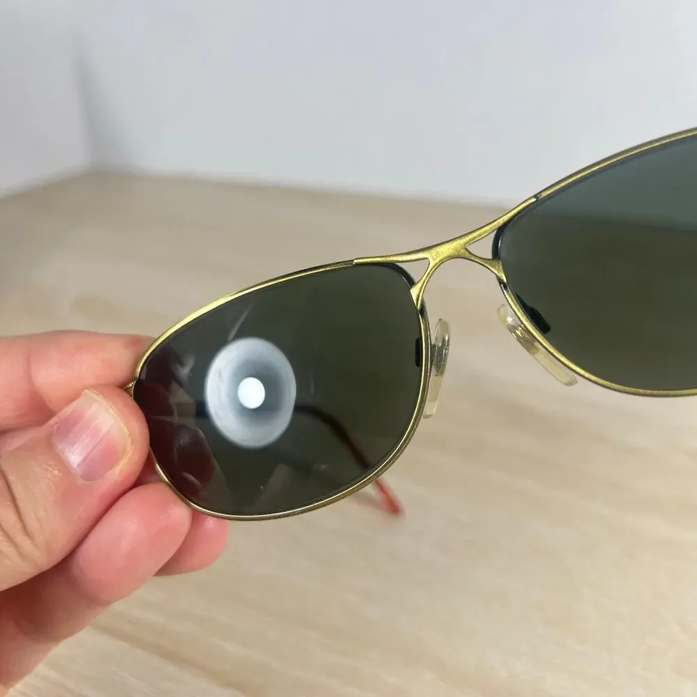 Vintage Eddie Bauer PIO SQ 1426 G Sunglasses Brushed Gold Excellent Condition